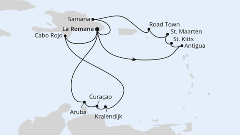 Karibische Inseln ab Dominikanische Republik 2 Karibische Inseln ab Dominikanische Republik 2