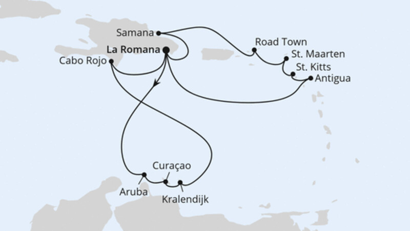 Karibische Inseln ab Dominikanische Republik 2 Karibische Inseln ab Dominikanische Republik 2