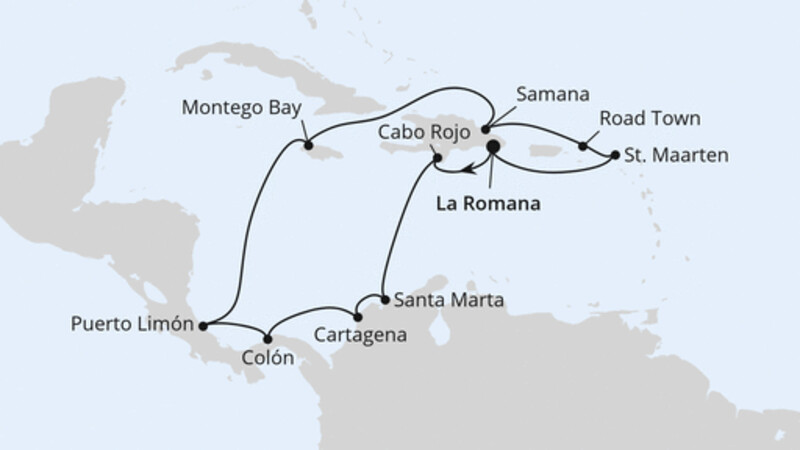 Karibik & Mittelamerika ab Dom. Republik 1 Karibik & Mittelamerika ab Dom. Republik 1