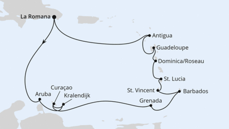 Karibische Inseln ab Dominikanische Republik Karibische Inseln ab Dominikanische Republik