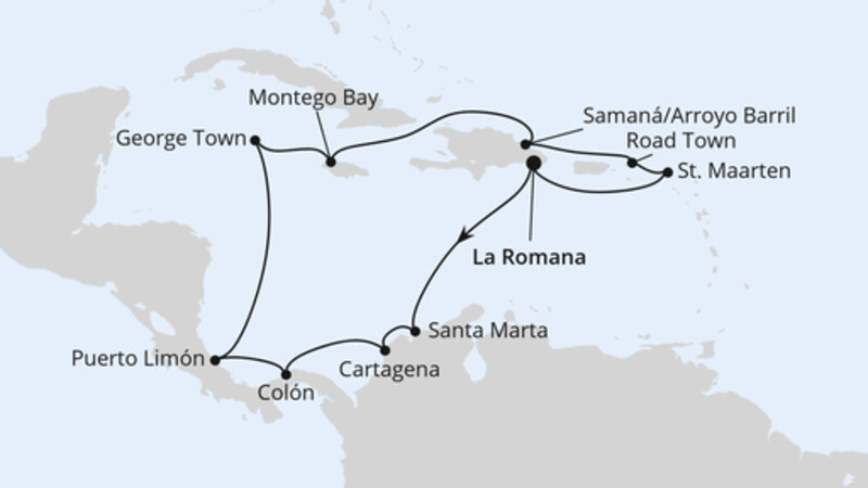 Karibik & Mittelamerika ab Dom. Republik 1 Karibik & Mittelamerika ab Dom. Republik 1