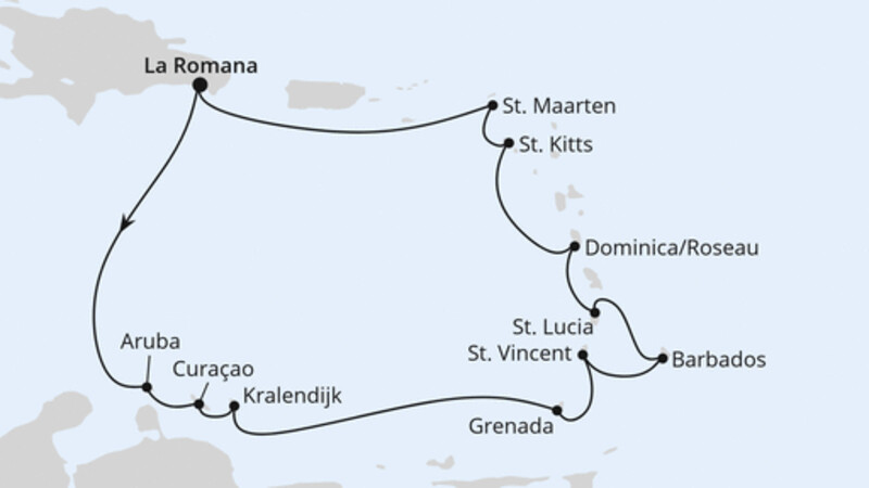 Karibische Inseln ab Dominikanische Republik 1 Karibische Inseln ab Dominikanische Republik 1