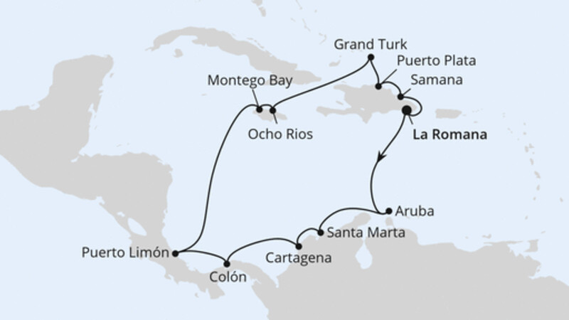 Karibik & Mittelamerika ab Dom. Republik 2 Karibik & Mittelamerika ab Dom. Republik 2