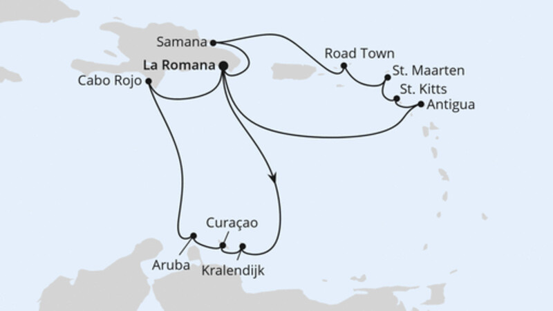 Karibische Inseln ab Dominikanische Republik 2 Karibische Inseln ab Dominikanische Republik 2