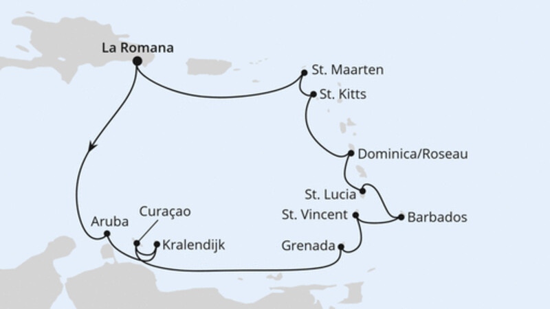 Karibische Inseln ab Dominikanische Republik 1 Karibische Inseln ab Dominikanische Republik 1