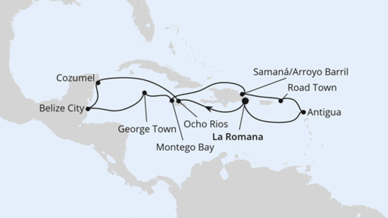 Mexiko & Karibik ab Dominikanische Republik Mexiko & Karibik ab Dominikanische Republik
