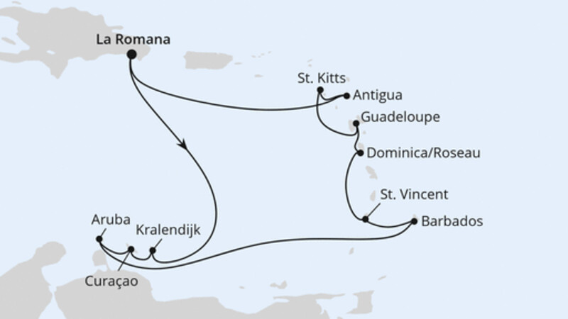 Karibische Inseln ab Dominikanische Republik Karibische Inseln ab Dominikanische Republik