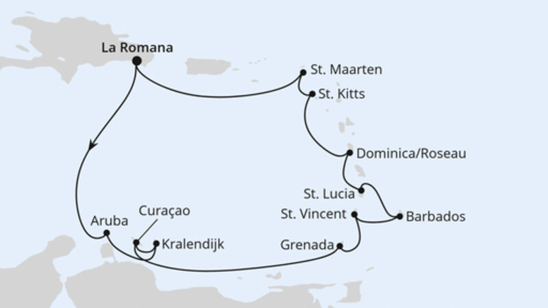 Karibische Inseln ab Dominikanische Republik 1 Karibische Inseln ab Dominikanische Republik 1