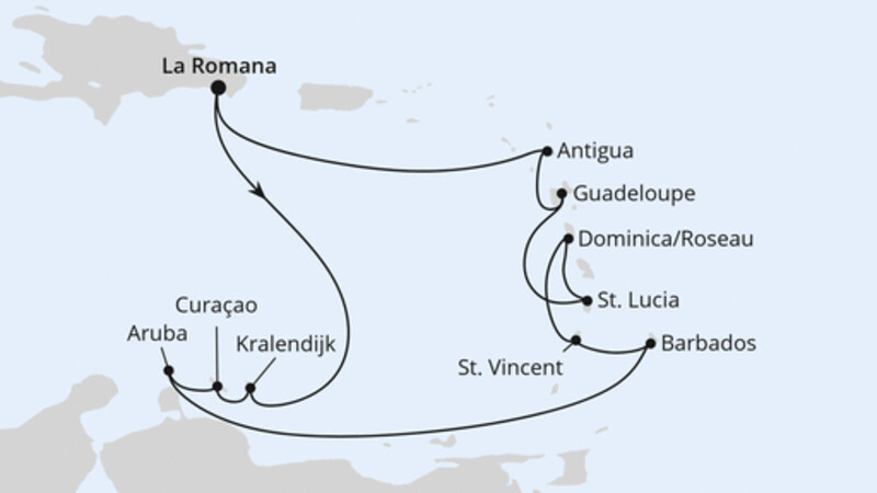 Karibische Inseln ab Dominikanische Republik Karibische Inseln ab Dominikanische Republik