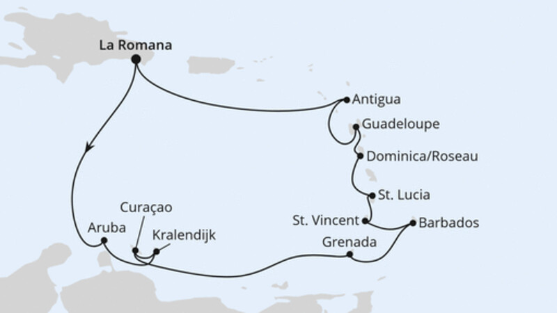 Karibische Inseln ab Dominikanische Republik Karibische Inseln ab Dominikanische Republik