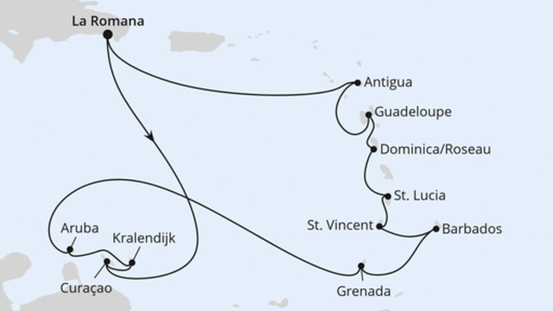 Karibische Inseln ab Dominikanische Republik Karibische Inseln ab Dominikanische Republik