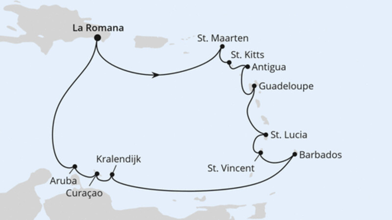 Karibische Inseln ab Dominikanische Republik 1 Karibische Inseln ab Dominikanische Republik 1