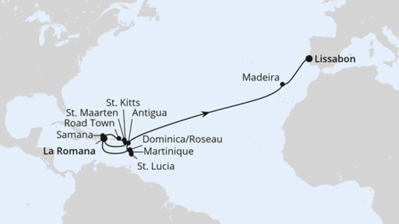 Von der Dominikanischen Republik nach Lissabon 1 Von der Dominikanischen Republik nach Lissabon 1