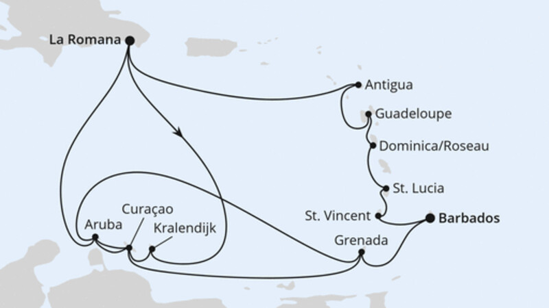 Karibische-Insel-Rundreise Karibische-Insel-Rundreise
