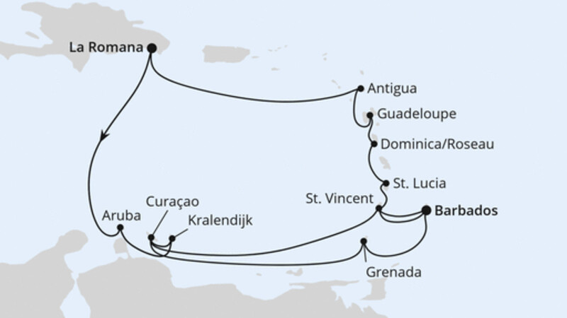Karibische-Insel-Rundreise Karibische-Insel-Rundreise