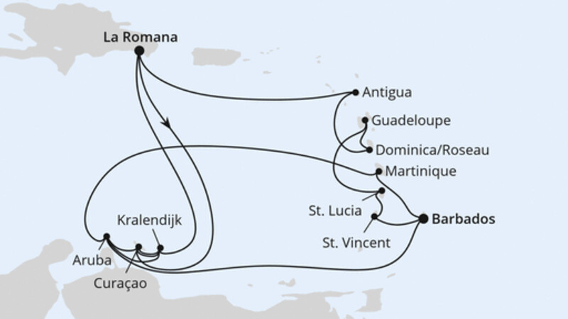 Karibische-Insel-Rundreise Karibische-Insel-Rundreise