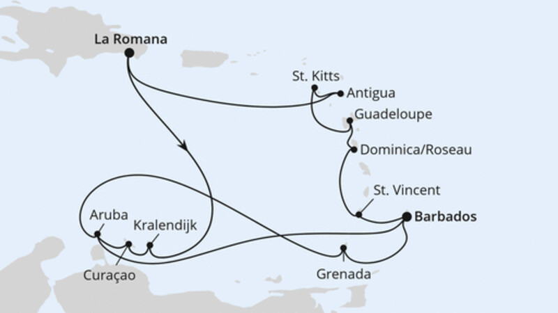 Karibische-Insel-Rundreise Karibische-Insel-Rundreise