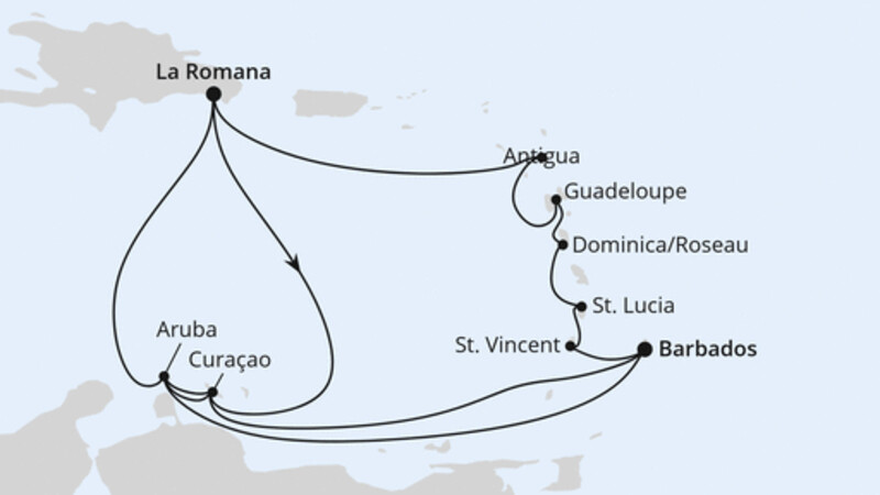 Karibische-Insel-Rundreise Karibische-Insel-Rundreise