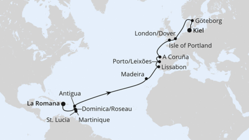 Von der Dominikanischen Republik nach Kiel 3 Von der Dominikanischen Republik nach Kiel 3