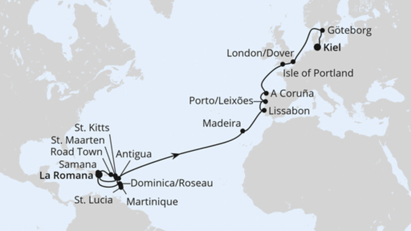 Von der Dominikanischen Republik nach Kiel 2 Von der Dominikanischen Republik nach Kiel 2