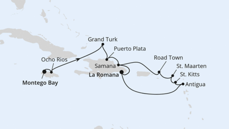 Kleine Antillen & Dom. Republik ab Jamaika Kleine Antillen & Dom. Republik ab Jamaika