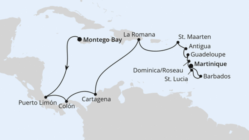 Mittelamerika & Karibik ab Jamaika Mittelamerika & Karibik ab Jamaika