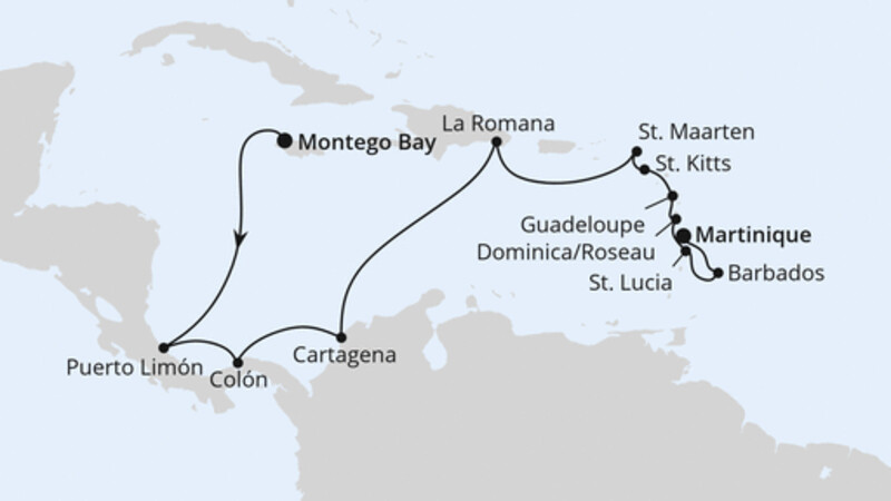 Mittelamerika & Karibik ab Jamaika Mittelamerika & Karibik ab Jamaika