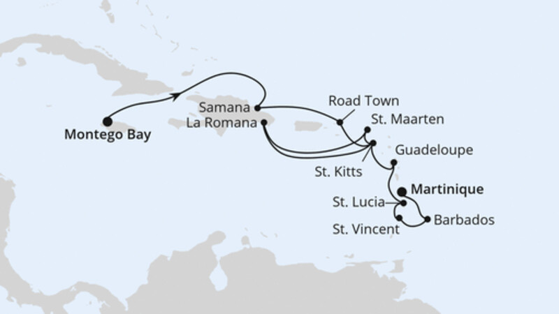 Karibik mit kleinen Antillen ab Jamaika