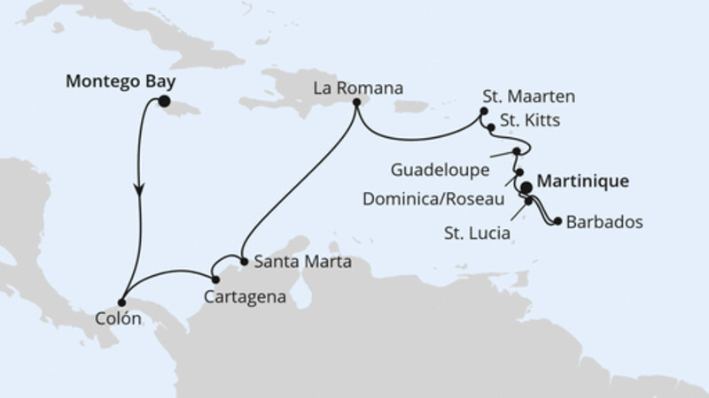Mittelamerika & Karibik ab Jamaika Mittelamerika & Karibik ab Jamaika
