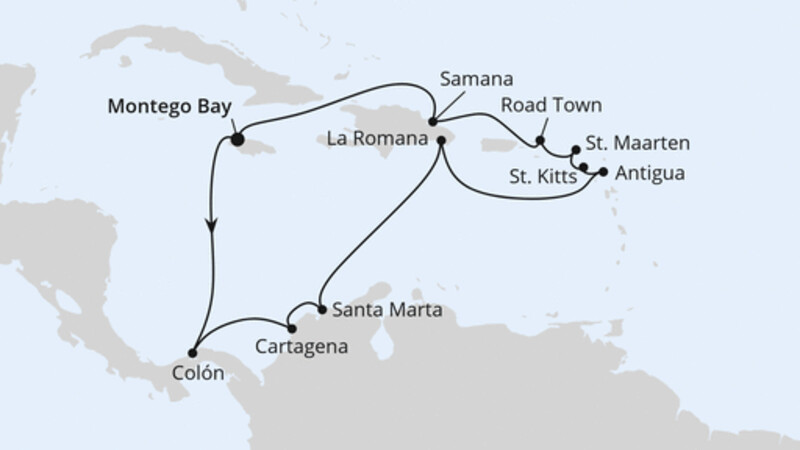 Karibik & Mittelamerika ab Jamaika Karibik & Mittelamerika ab Jamaika