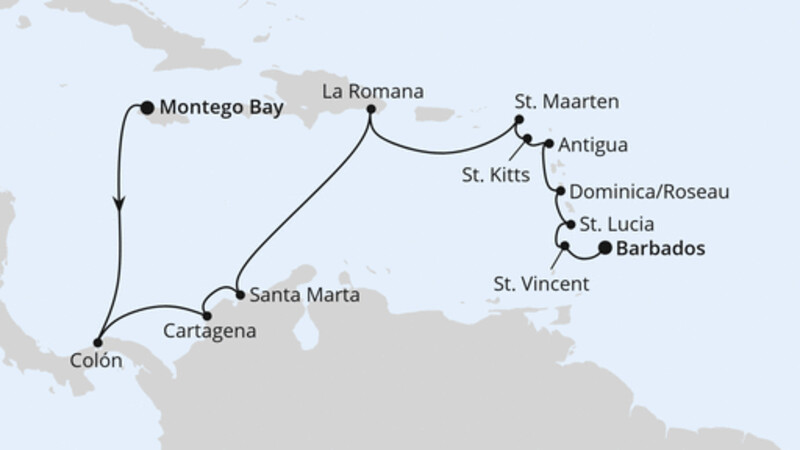 Mittelamerika & Karibik ab Jamaika Mittelamerika & Karibik ab Jamaika