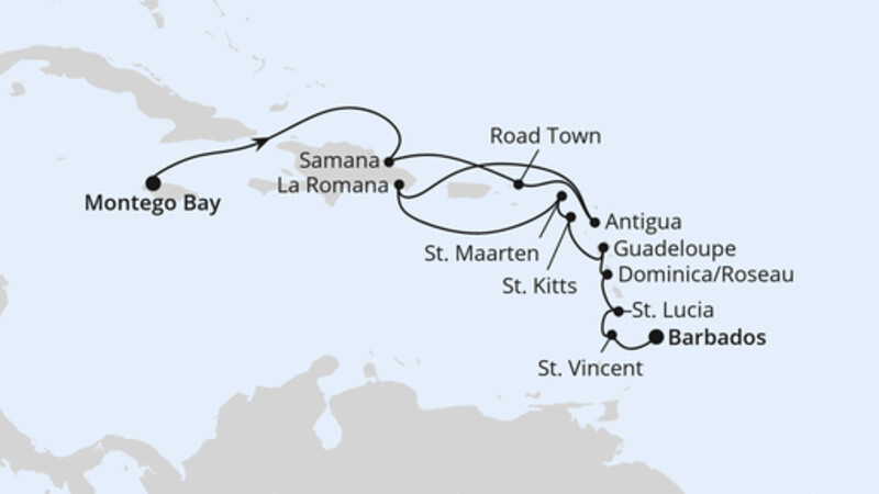 Karibik mit Kleinen Antillen ab Jamaika Karibik mit Kleinen Antillen ab Jamaika