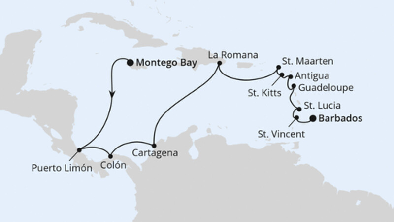 Mittelamerika & Karibik ab Jamaika Mittelamerika & Karibik ab Jamaika