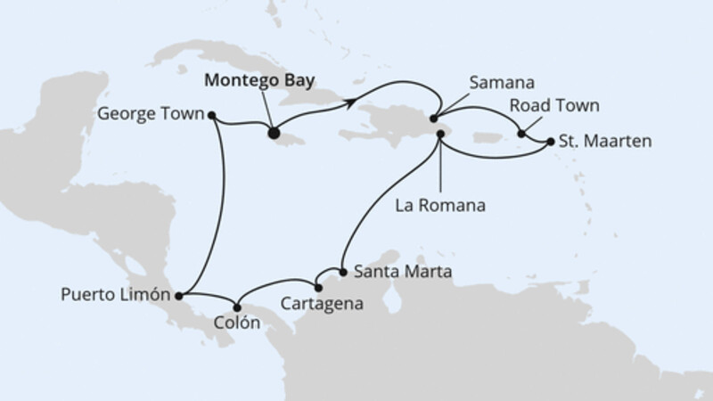 Karibik & Mittelamerika ab Jamaika Karibik & Mittelamerika ab Jamaika