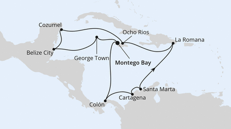 Mittelamerika & Mexiko ab Jamaika Mittelamerika & Mexiko ab Jamaika