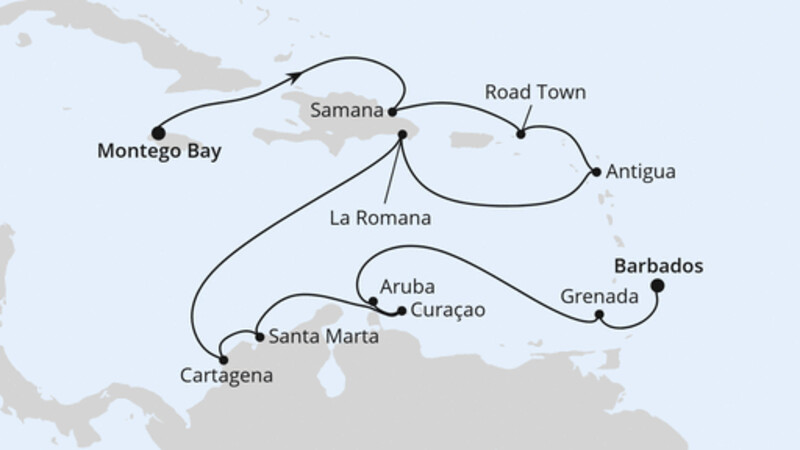 Karibik mit Kleinen Antillen ab Jamaika Karibik mit Kleinen Antillen ab Jamaika