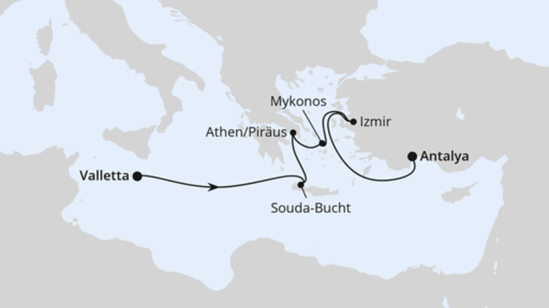 Griechenland & Türkei ab Malta Griechenland & Türkei ab Malta