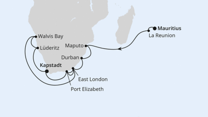 Südliches Afrika mit La Reunion ab Mauritius Südliches Afrika mit La Reunion ab Mauritius
