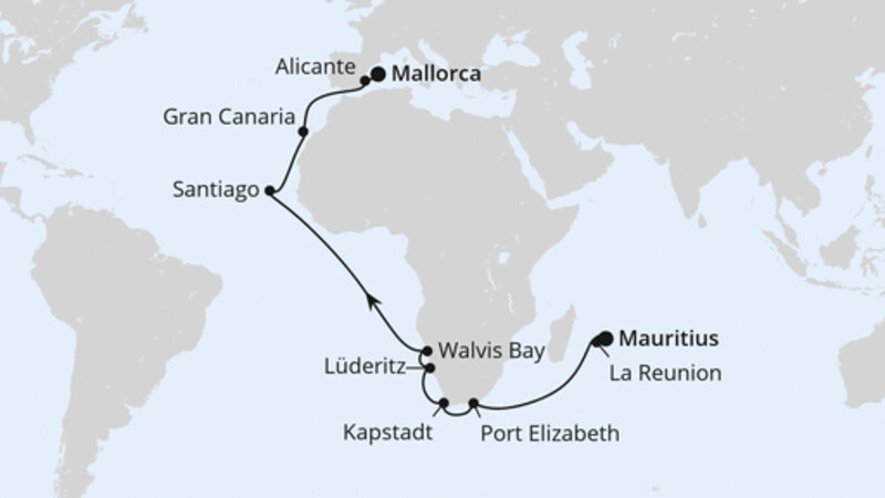 Von Mauritius über Afrika nach Mallorca Von Mauritius über Afrika nach Mallorca