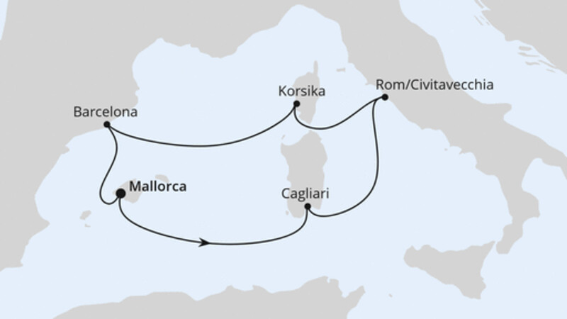 Mediterrane Schätze mit Sardinien ab Mallorca