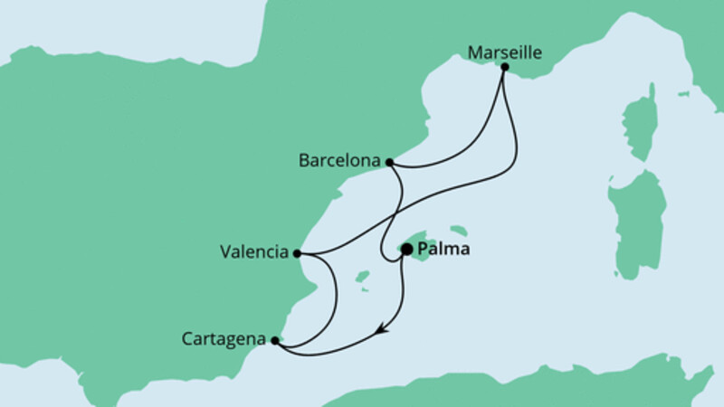 Perlen am Mittelmeer ab Mallorca
