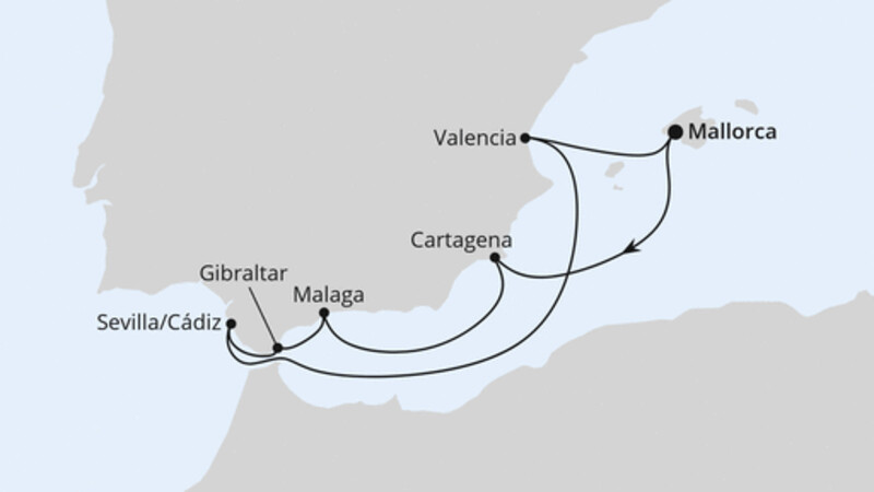 Silvesterreise nach Spanien & Gibraltar ab Mallorca Silvesterreise nach Spanien & Gibraltar ab Mallorca