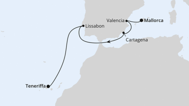 Spanien, Portugal & Kanaren ab Mallorca 2 Spanien, Portugal & Kanaren ab Mallorca 2