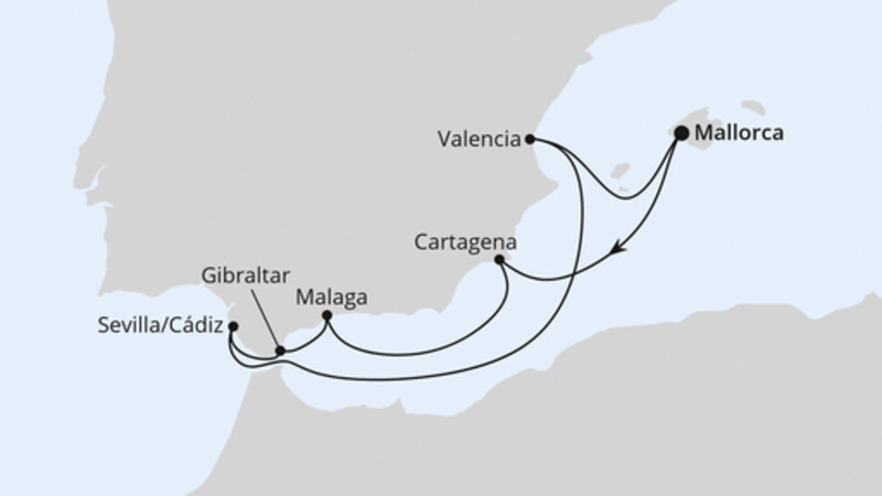 Silvesterreise nach Spanien & Gibraltar ab Mallorca Silvesterreise nach Spanien & Gibraltar ab Mallorca
