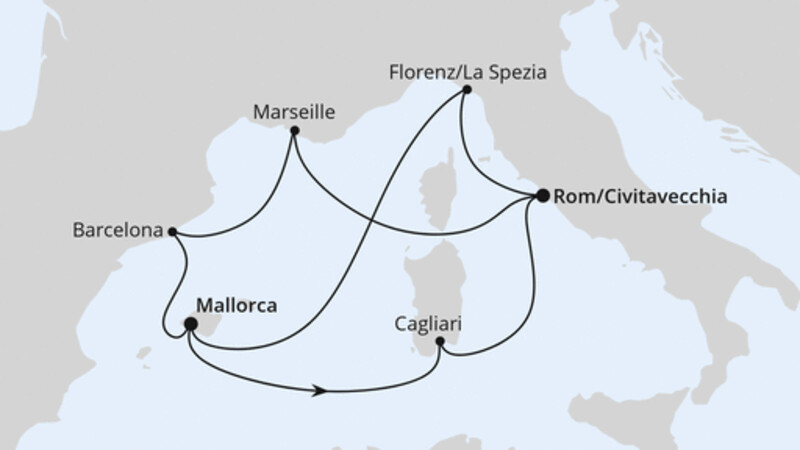 Spanien, Frankreich & Italien ab Mallorca 2 Spanien, Frankreich & Italien ab Mallorca 2