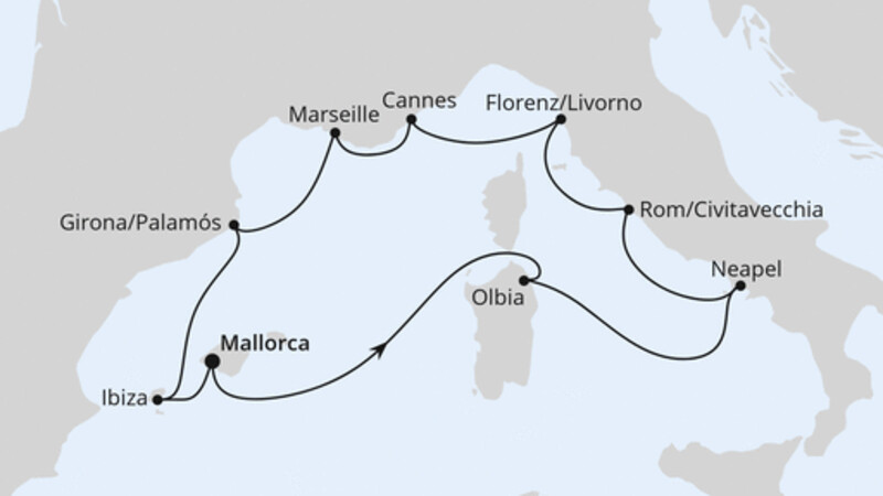 Mediterrane Highlights ab Mallorca Mediterrane Highlights ab Mallorca