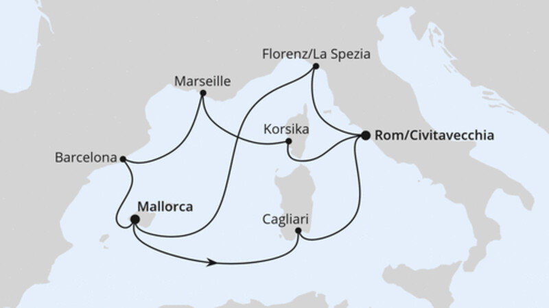 Spanien, Frankreich & Italien ab Mallorca 2 Spanien, Frankreich & Italien ab Mallorca 2