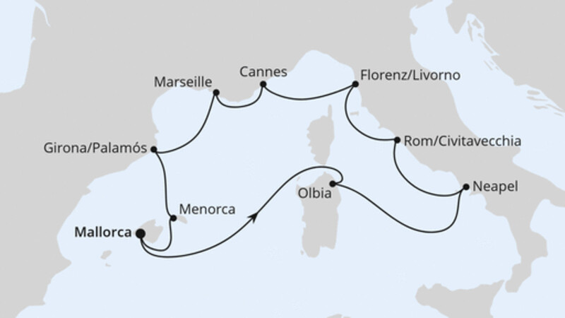Mediterrane Highlights ab Mallorca Mediterrane Highlights ab Mallorca