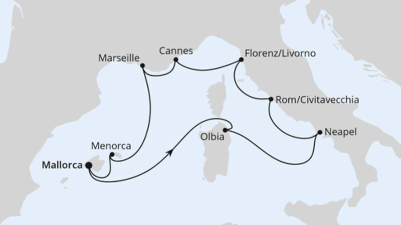 Mediterrane Highlights ab Mallorca Mediterrane Highlights ab Mallorca