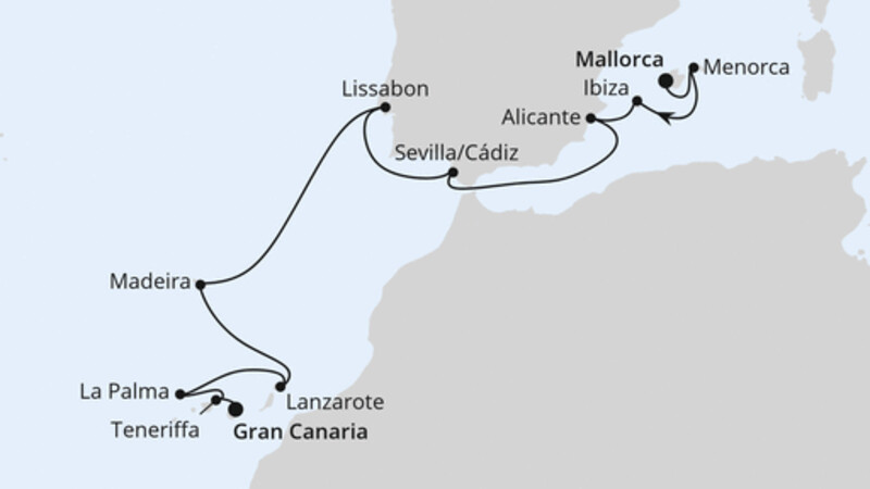 Von Mallorca nach Gran Canaria